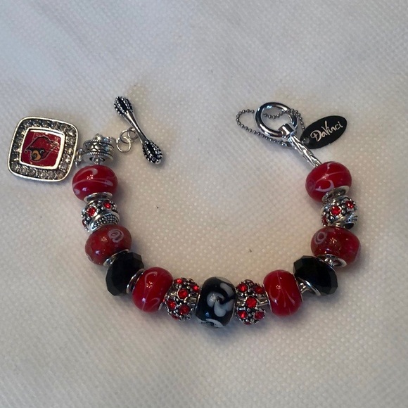 Handcrafted European Style Beaded Bracelet - Silver DaVinci Chain - Picture 7 of 11